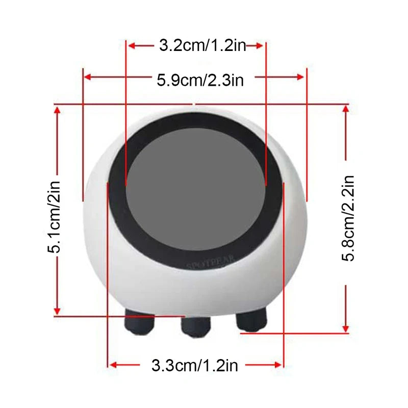 AI Voice Chat Robot No Touch Screen LCD Display Mini Robot Tabletop Ornaments Smart Assistant Robot for Home Decor(No Battery)