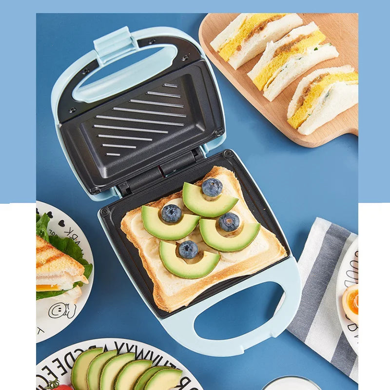Home Breakfast Making Machine Multifunction Sandwich Maker Fast Heating Toaster Kitchen Electric Baking Pan Roast Meat Omelette