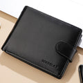 Men's Wallet Large Capacity Multi-Function Short Wallet Multi-slot Zipper Coin ID Credit Card Holder Men's Wallet