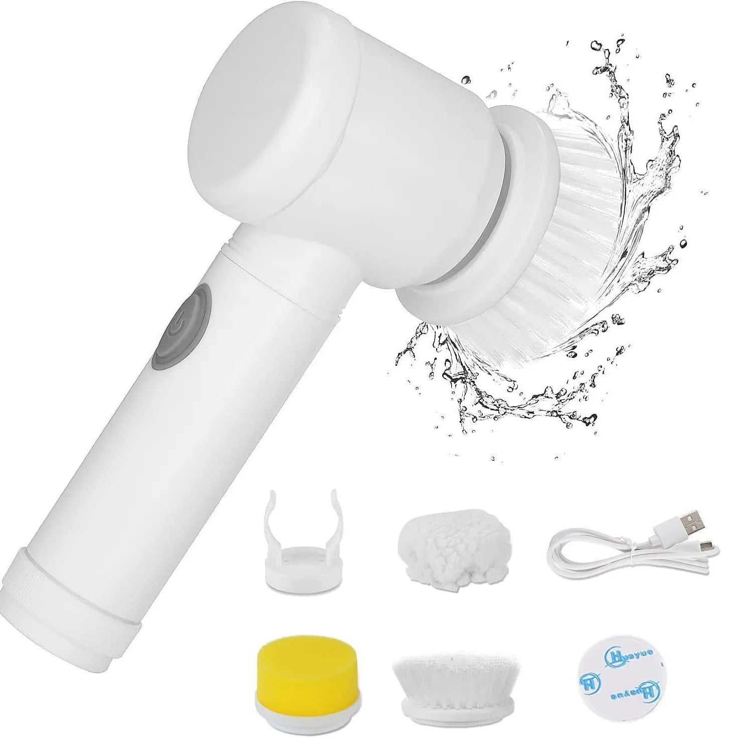 Multi-functional Handheld Cordless Electric Cleaning Brush - Ideal for Kitchen Dishwashing, Bathroom Sink, and Tile Cleaning