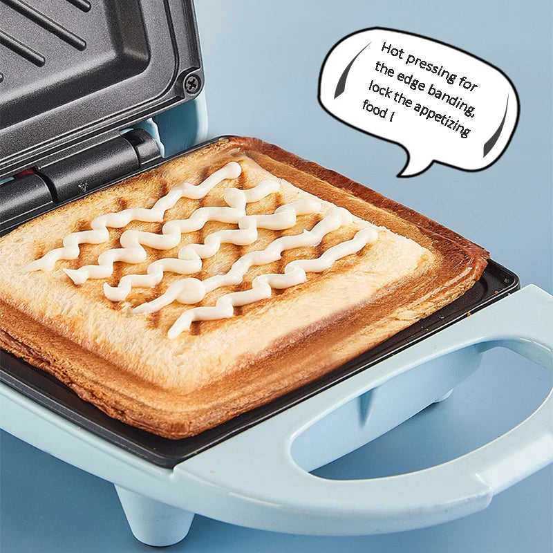Home Breakfast Making Machine Multifunction Sandwich Maker Fast Heating Toaster Kitchen Electric Baking Pan Roast Meat Omelette